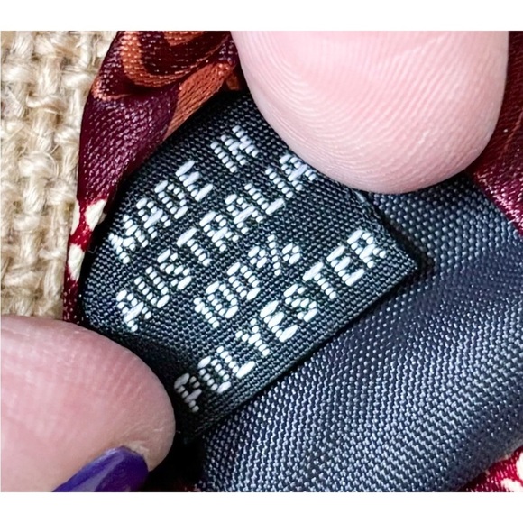 Outstations Brown Green Abstract Necktie Tie Hipster Art To Wear Goblin Core - Picture 3 of 3